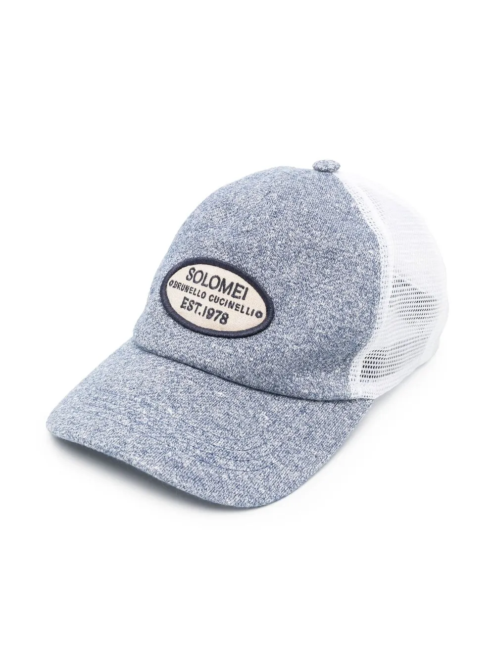 

Бейсболка с нашивкой-логотипом Brunello Cucinelli Kids, синий