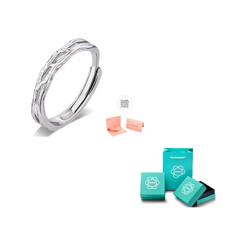 

Bailijin Кольцо из чистого серебра 999 пробы, унисекс