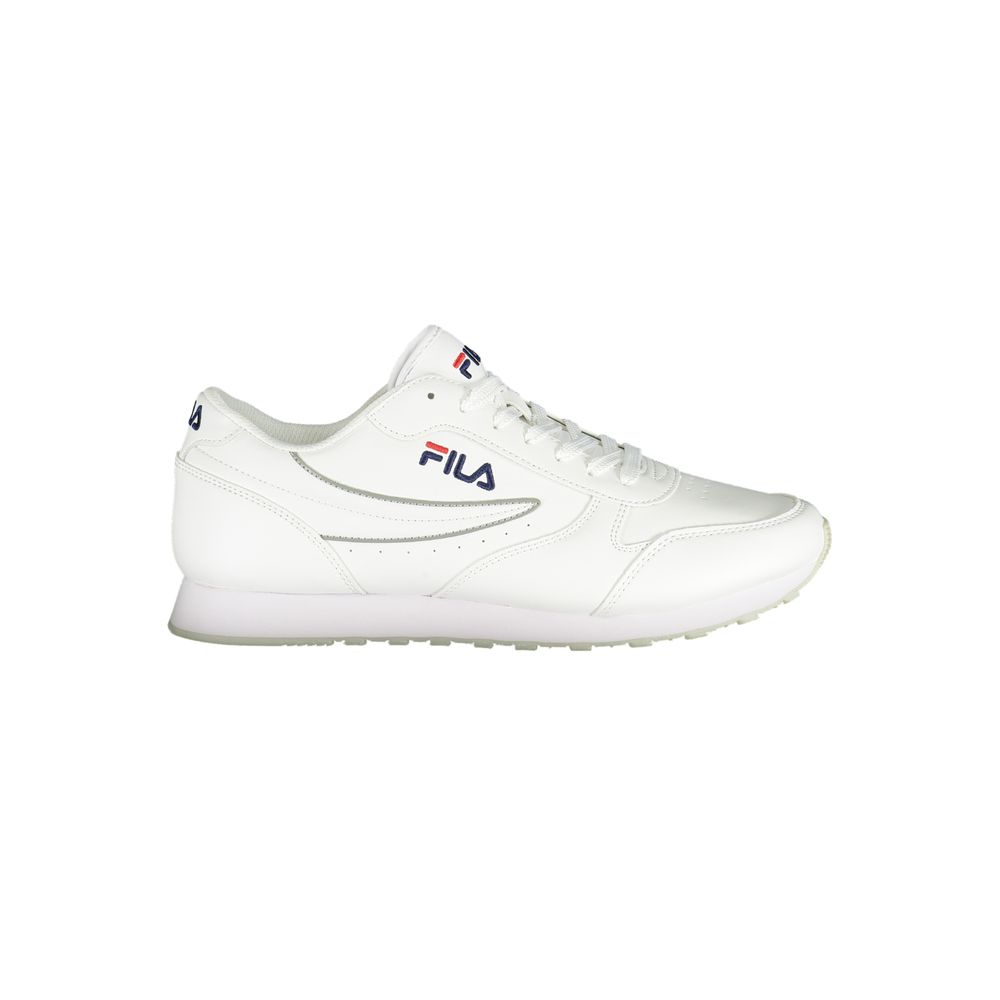 

Белые спортивные кроссовки с контрастными вставками Fila
