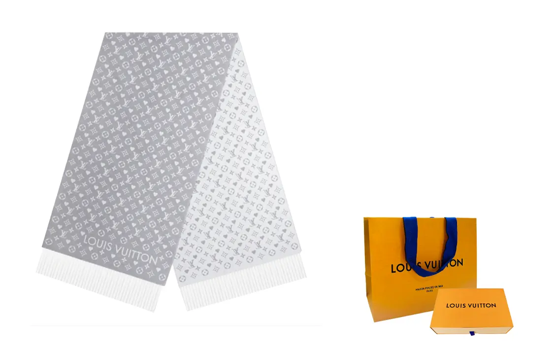 Кашемировый вязаный шарф женский LOUIS VUITTON, Сумка для покупок — фото 4