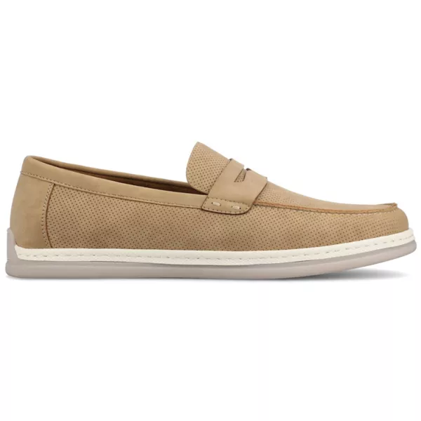 Мужские пенни-лоферы Brantley Comfort Casual с перфорацией и гибкими ремешками Vance, синий — фото 2