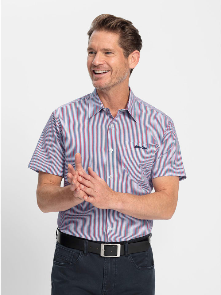 

Рубашка с короткими рукавами из денима синего цвета с клубничными полосками WITT WEIDEN