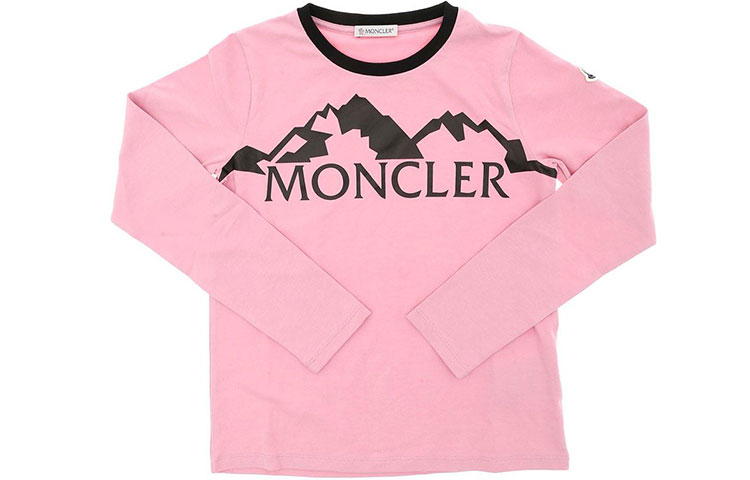 

Футболка с длинным рукавом для детей Moncler, розовый