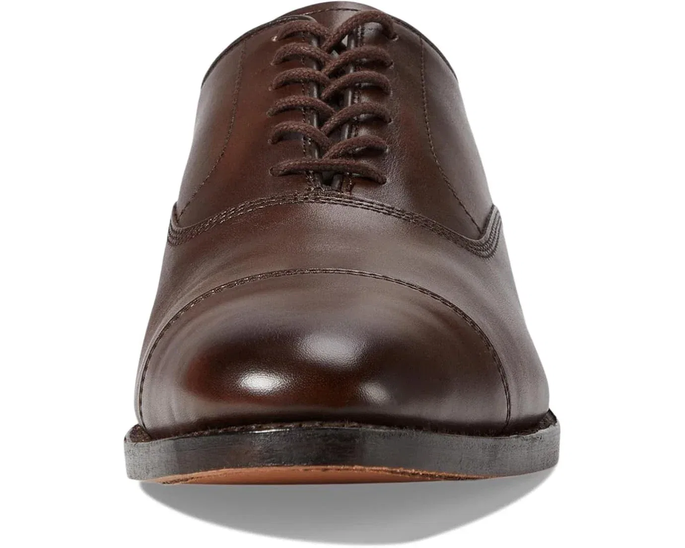 Мужские кожаные туфли-оксфорды Allen Edmonds Park Avenue коричневого цвета, модель HAWK2147 — фото 4