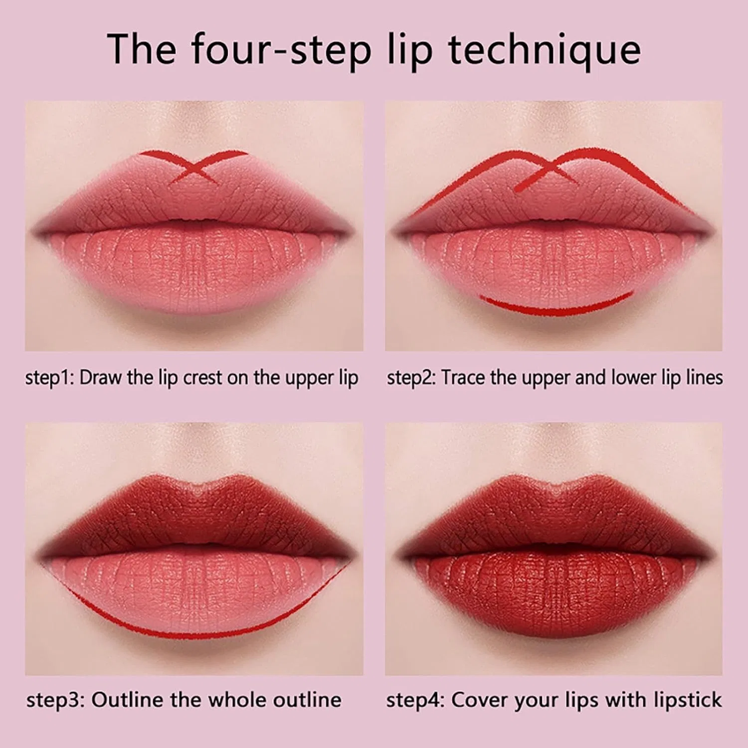 Матовая помада Lip Gloss, цвет светло-розовый, 1 шт — фото 3