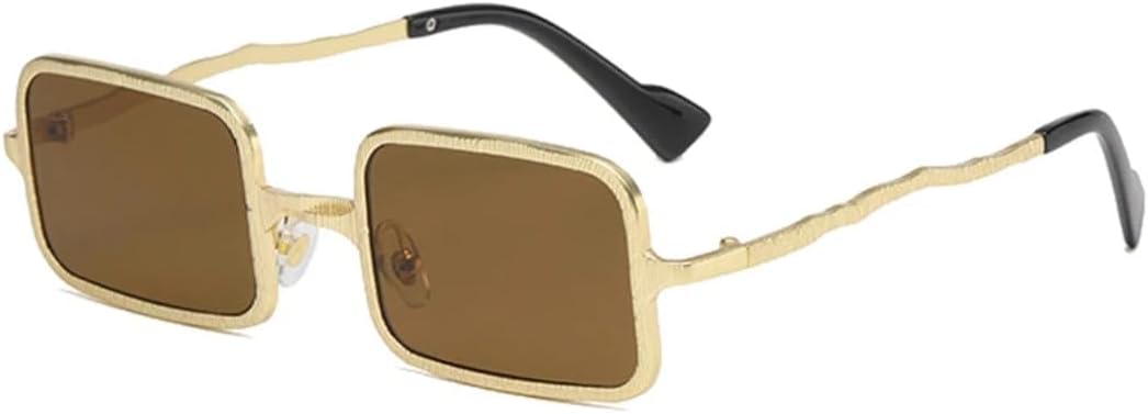 

Мужские солнцезащитные очки в стиле панк-метал, модные очки с прозрачными линзами и защитой от УФ-излучения UV400, женские солнцезащитные очки в тренде UUPTTPL, Golden Tea