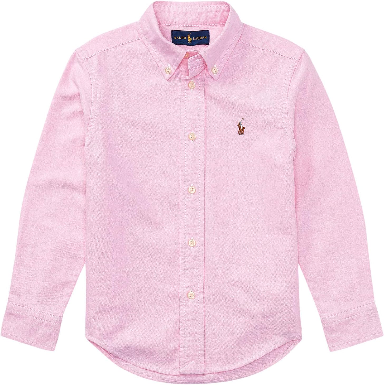 

Спортивная рубашка из хлопка Оксфорд Polo Ralph Lauren Kids, New Rose