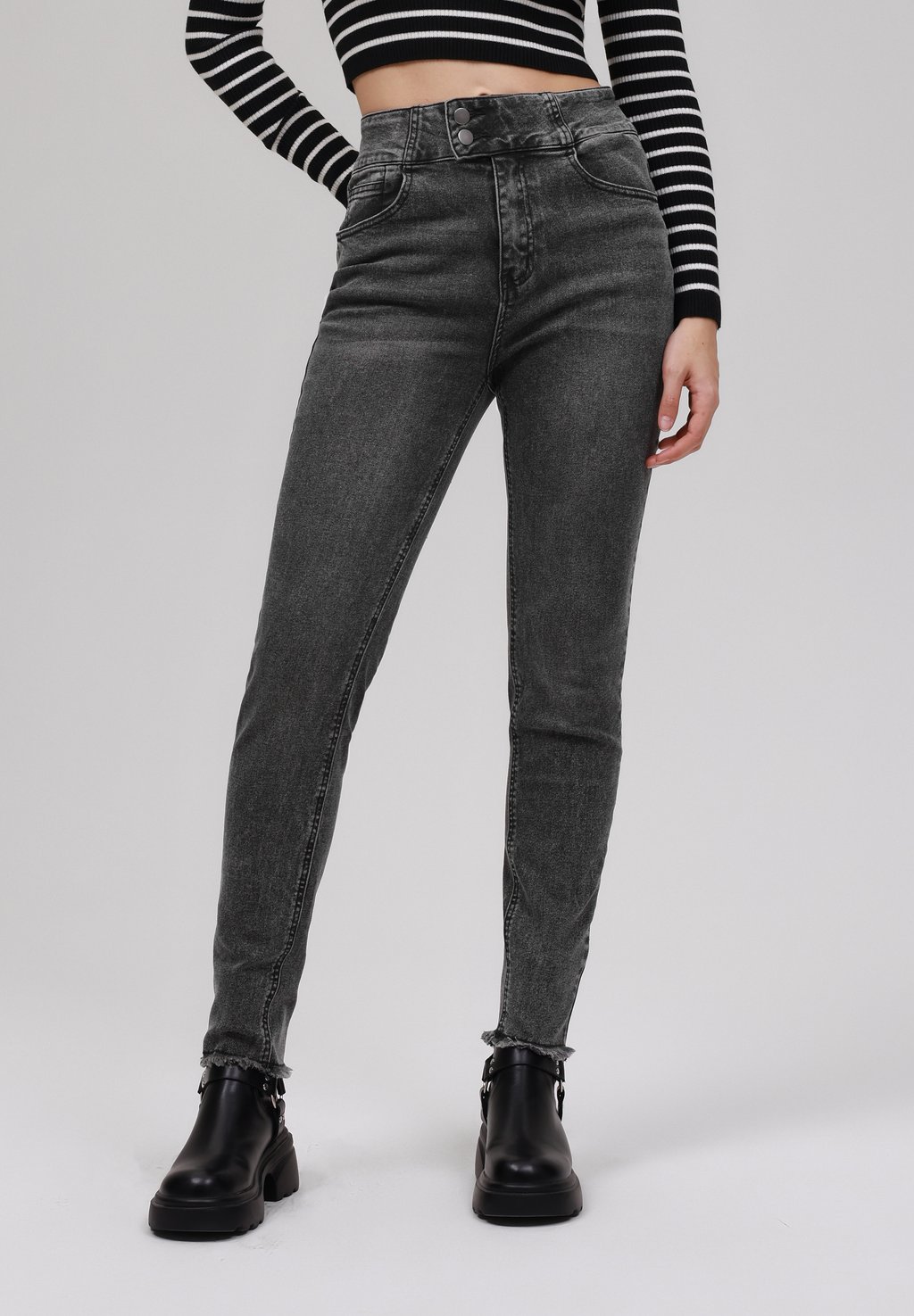 

Джинсы скинни Even&Odd Tall, цвет Washed Grey