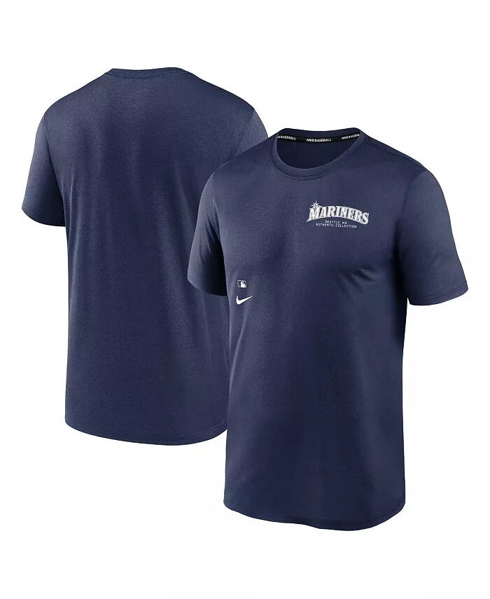 

Футболка мужская военно-морская Seattle Mariners Authentic Collection Early Work Tri-Blend Performance Nike