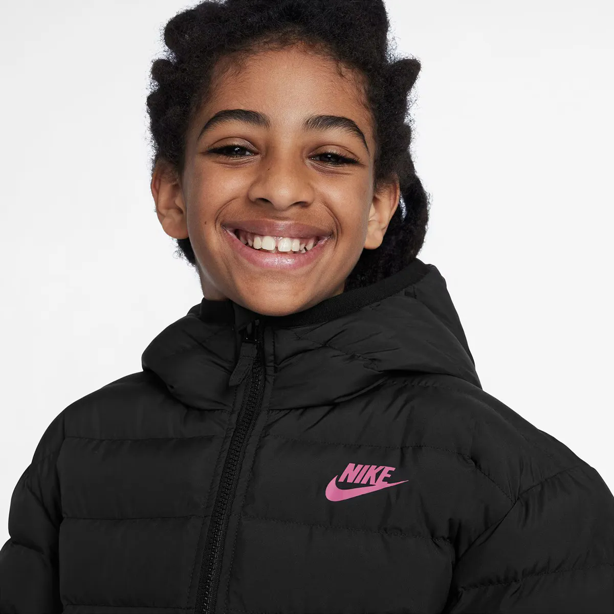 

Детская куртка Nike Sportswear, черный/светло-розовый