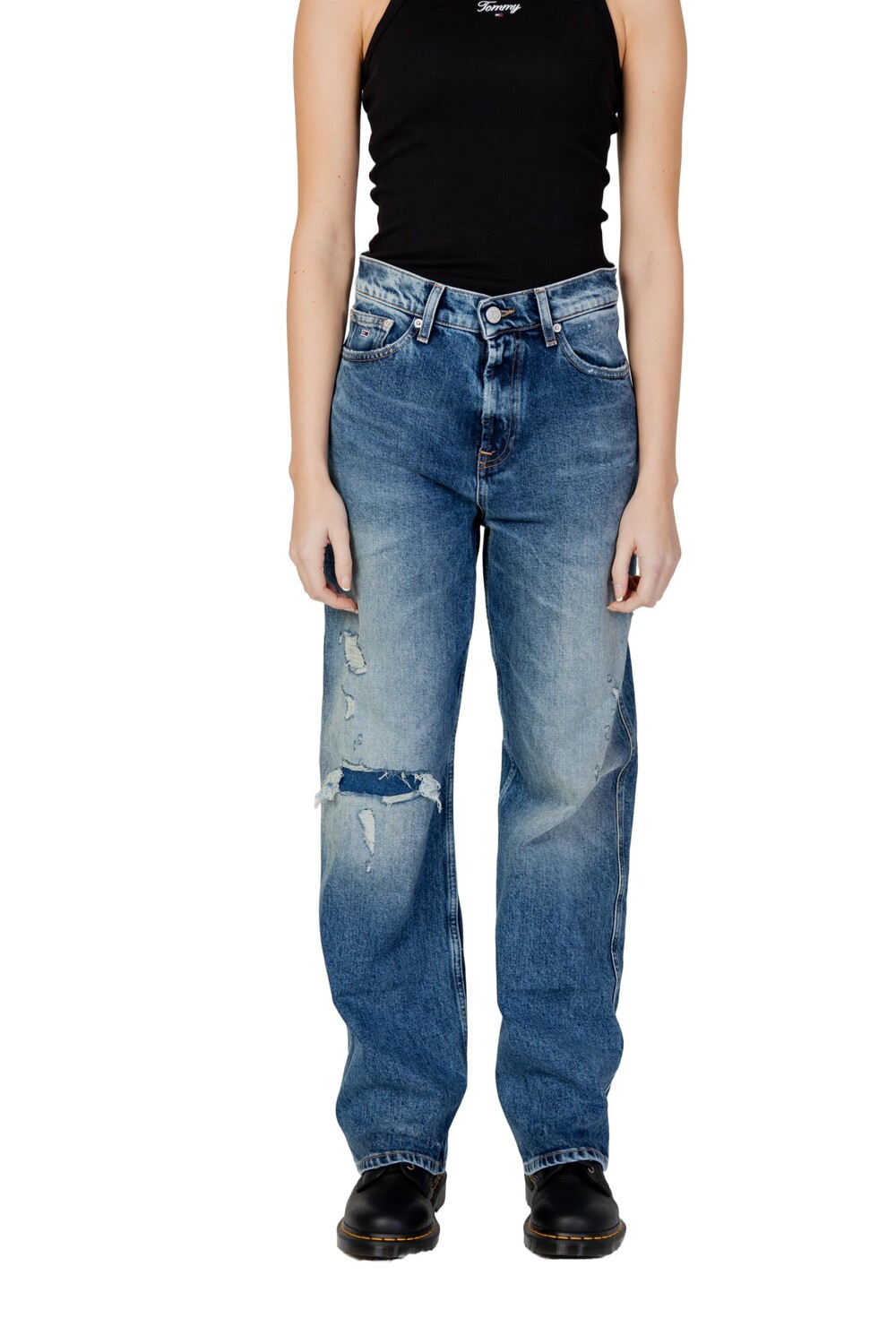 

Джинсы Tommy Jeans с разрезами, синий