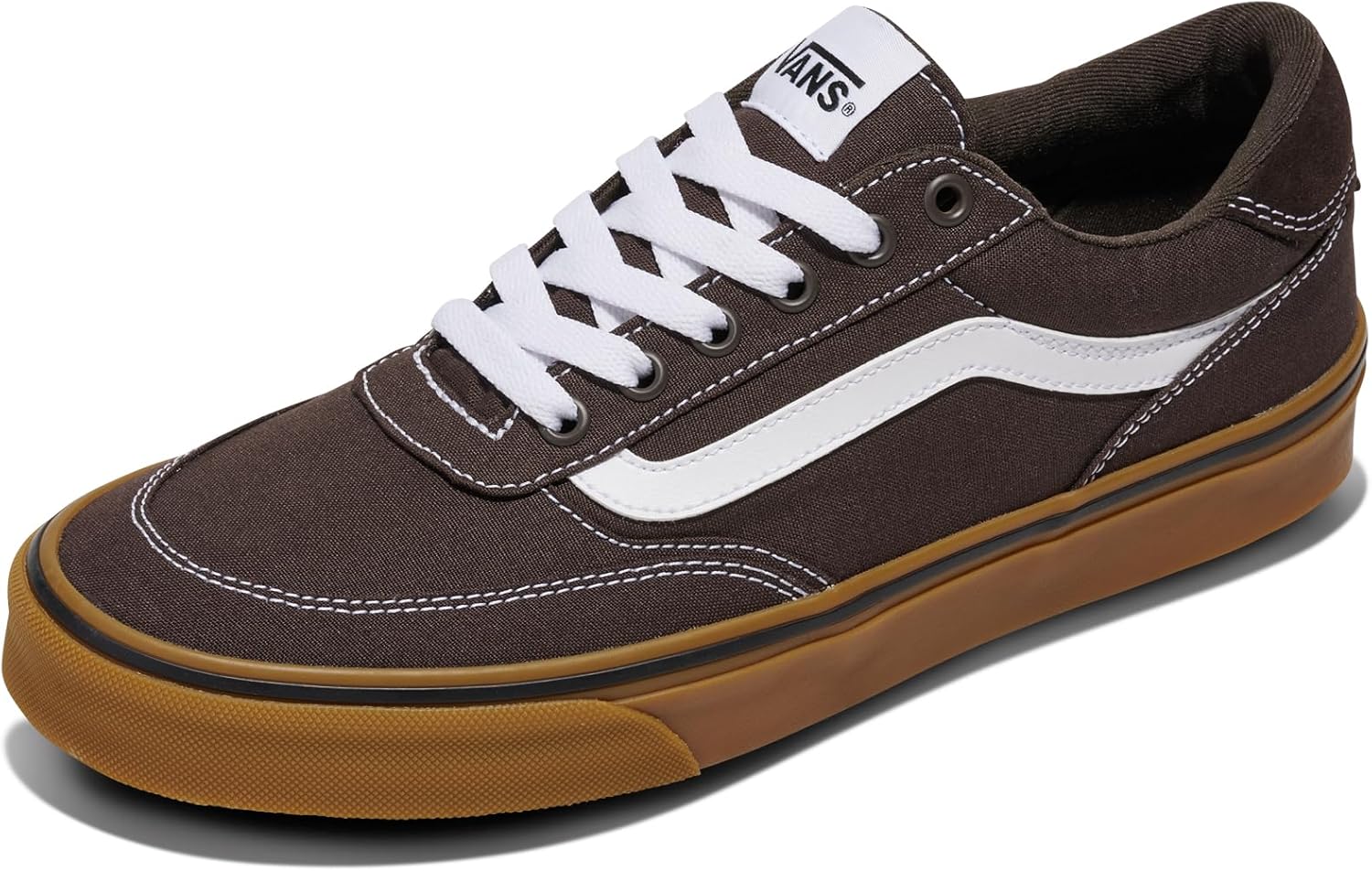 Vans Mens Brooklyn Ls Shoe | Кроссовки Low-top для повседневной носки, прогулок, работы и моды, Canvas Gum Turkish Coffee — фото 2