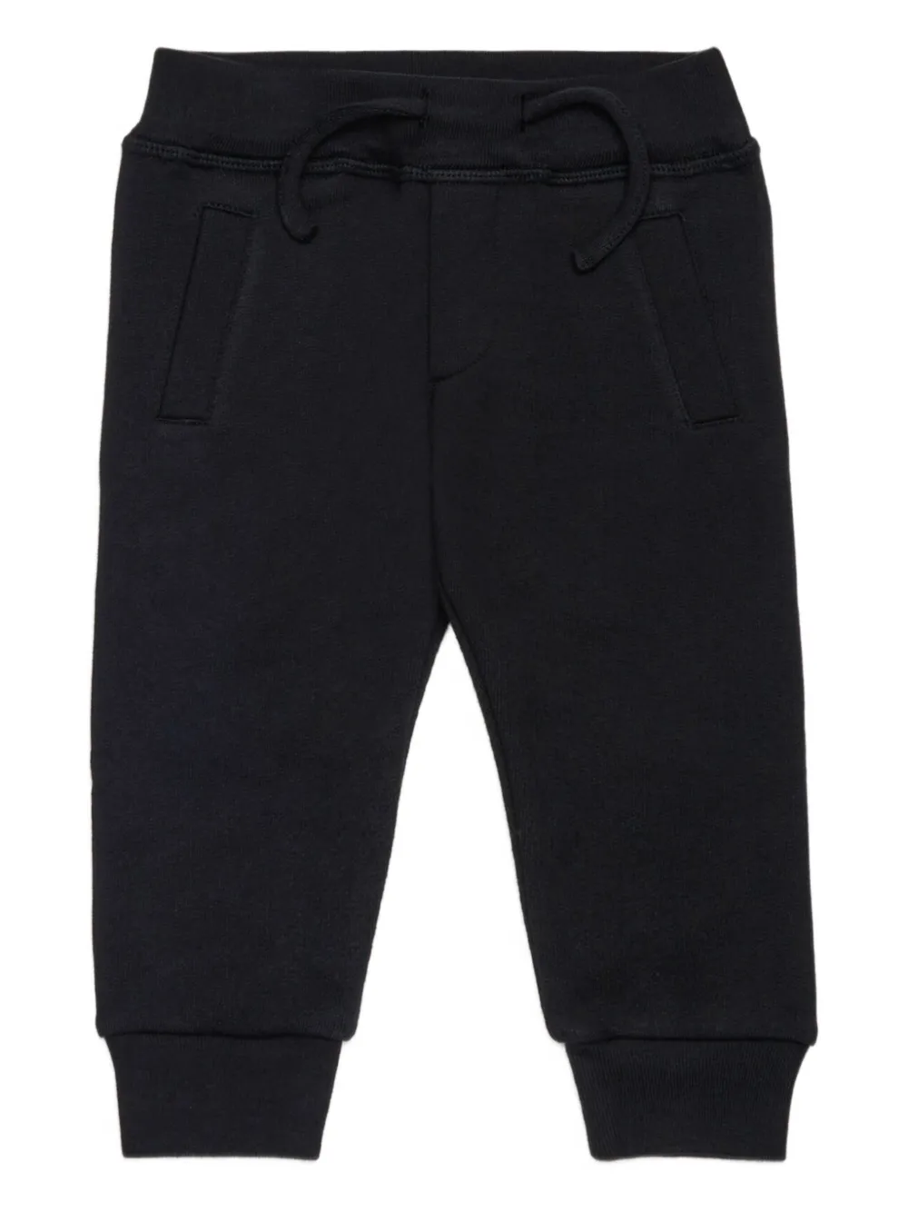 

Спортивные брюки с принтом иконок и завязками DSQUARED2 KIDS, черный