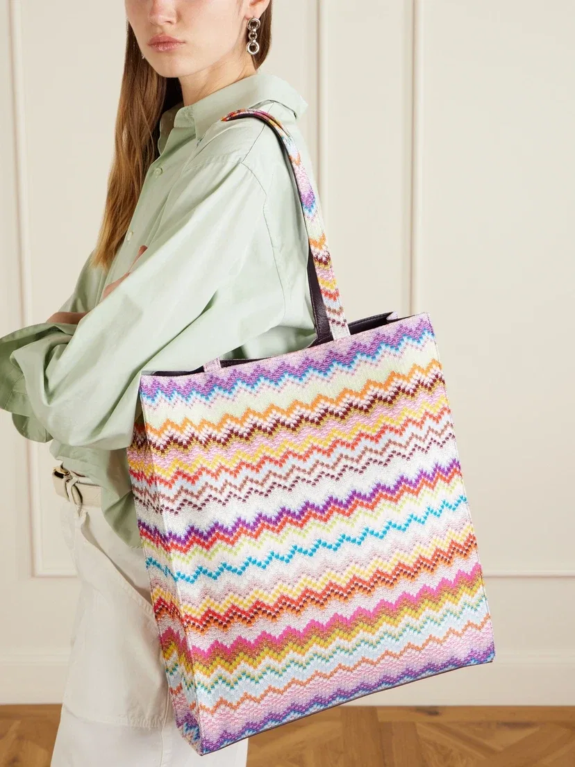 Полосатая сумка из люрекса Missoni, мультицвет — фото 2