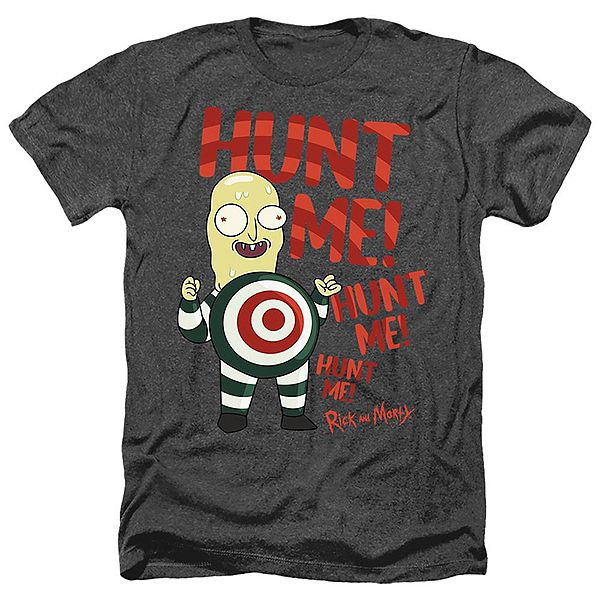 

Футболка Rick and Morty Hunt Me Adult Heather Licensed Character