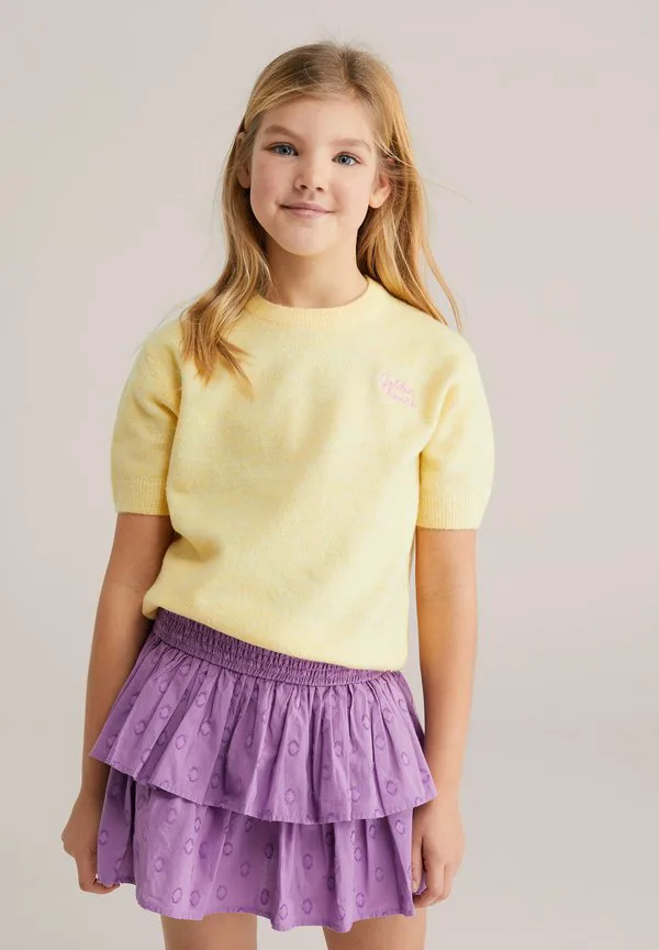 Простая футболка We Fashion, Light Yellow — фото 2