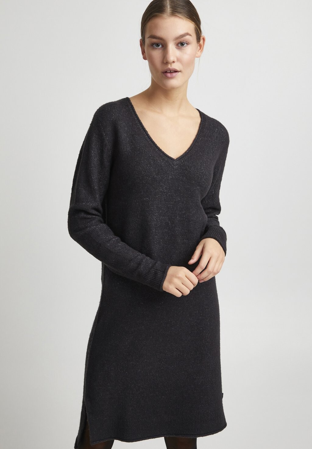 

Трикотажное платье IDA Oxmo, цвет dark grey melange