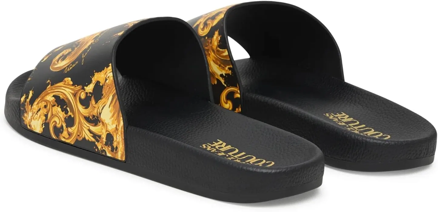 Туфли Versace 80YA3SQ4 ZS365 VERSACE JEANS COUTURE, G89 Nero Oro — фото 3