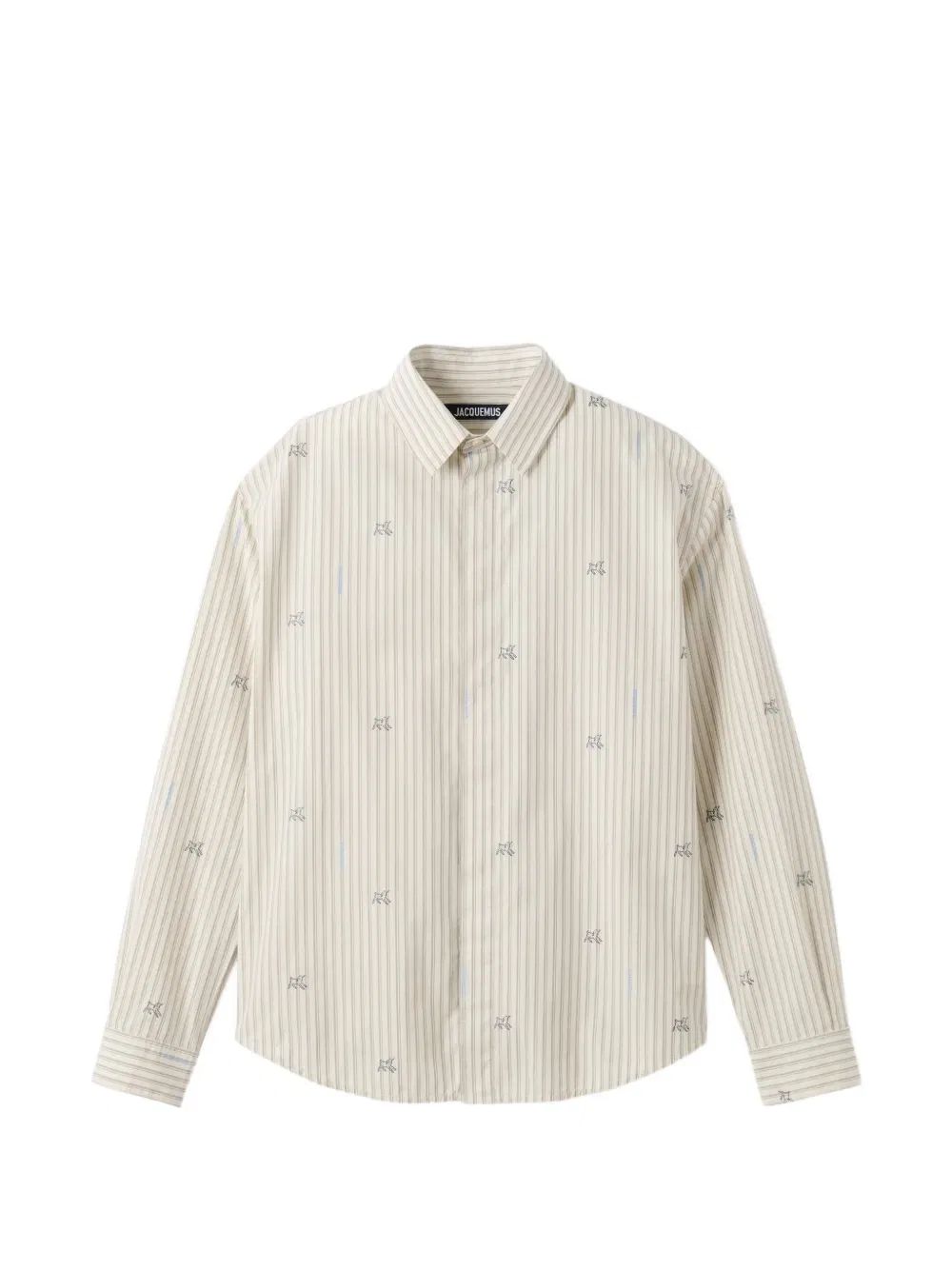 Полосатая рубашка Саймона Jacquemus, нейтральный