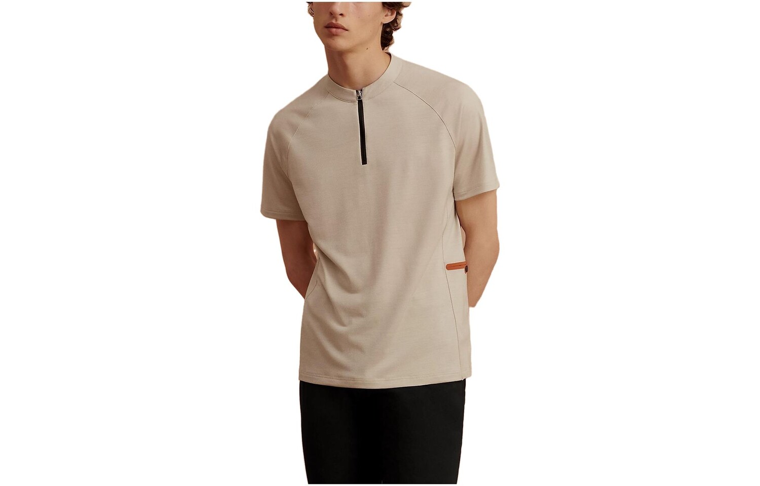 

Футболка мужская лаймово-серая Hermes, серый