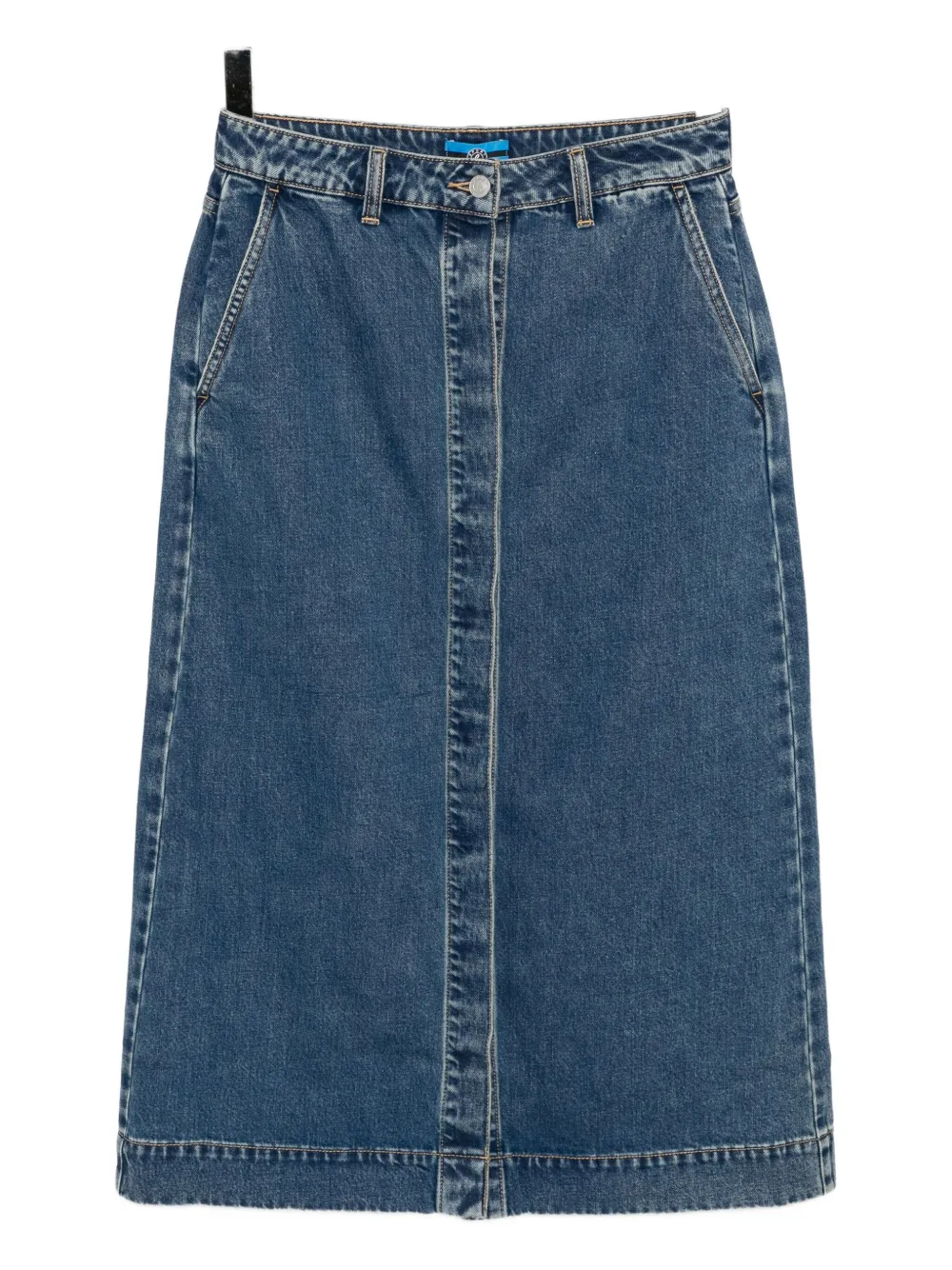 

Джинсовая юбка с вышитым логотипом SPORT b. by agnès b., синий