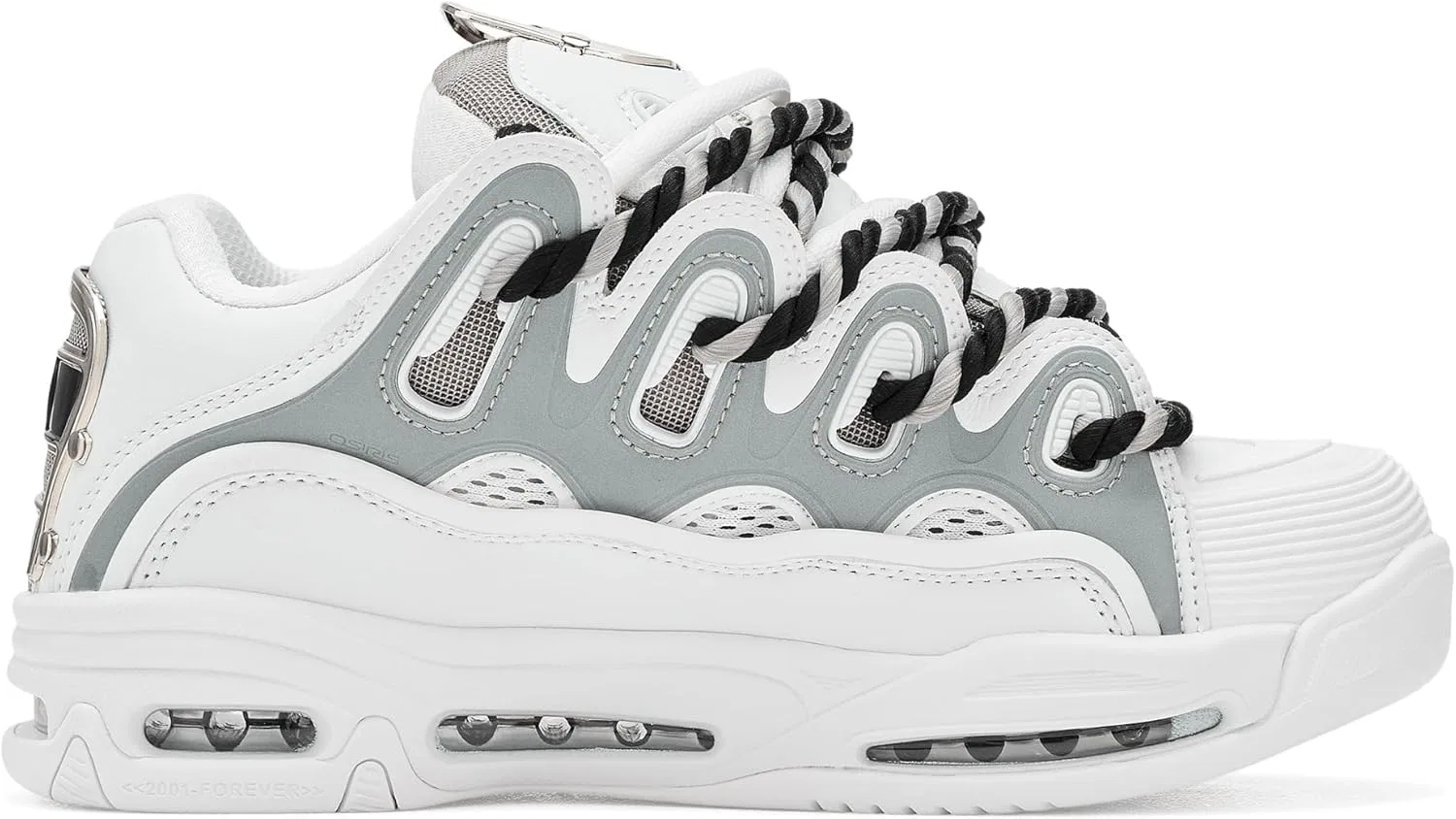 Мужские кроссовки для скейтбординга Osiris D3 2001, 25 Years/White/Silver — фото 3