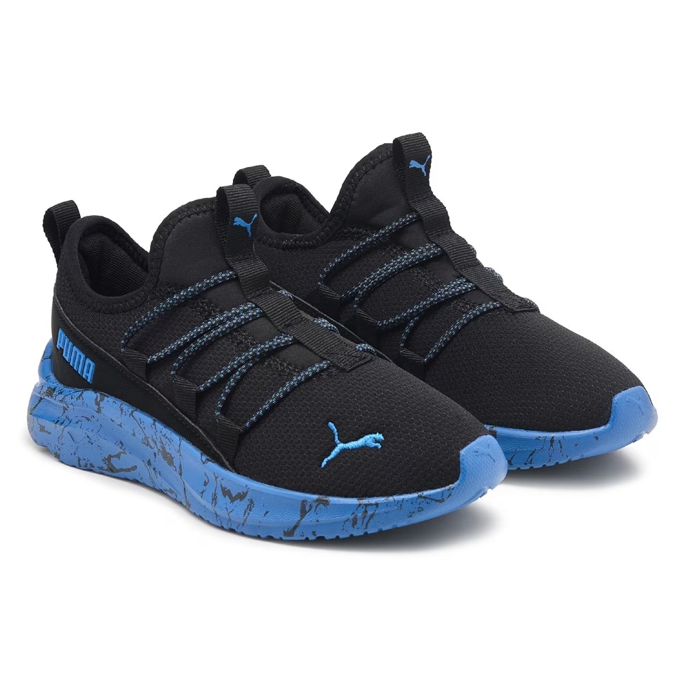 

Детские кроссовки-слипоны one4all для малышей Puma, black/blue