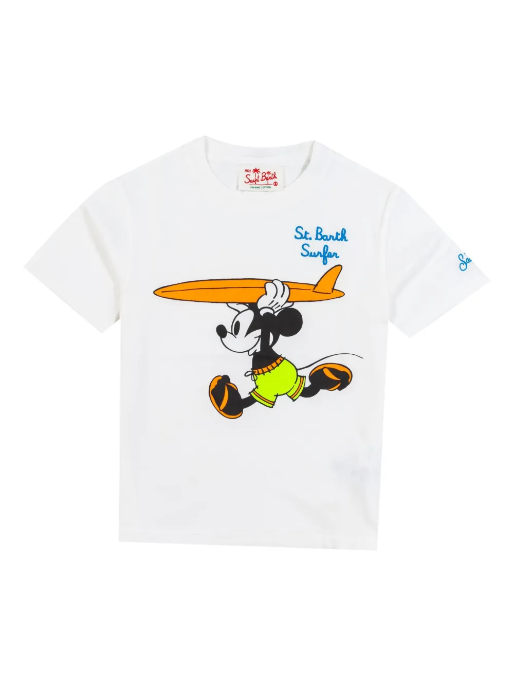 

Футболка с изображением доски для серфинга Микки MC2 Saint Barth Kids, синий