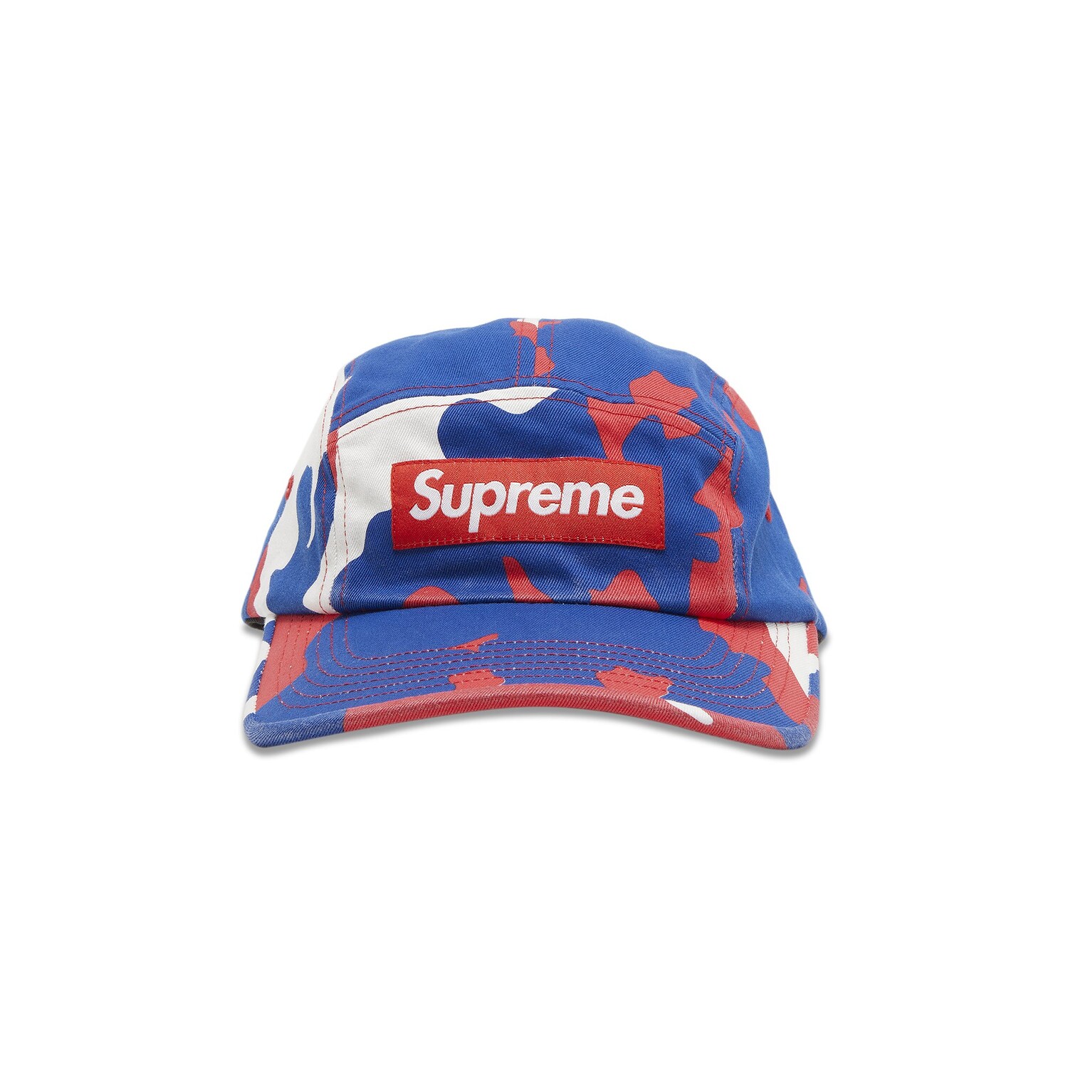 

Твиловая кепка Supreme из ткани чинос, цвет Красный камуфляж