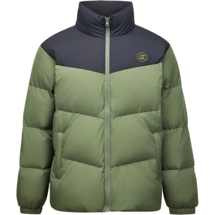 

Спортивная серия Alliance Пуховик Унисекс Цвет Жимолость Зеленый Skechers, Цвет Тимьян Зеленый