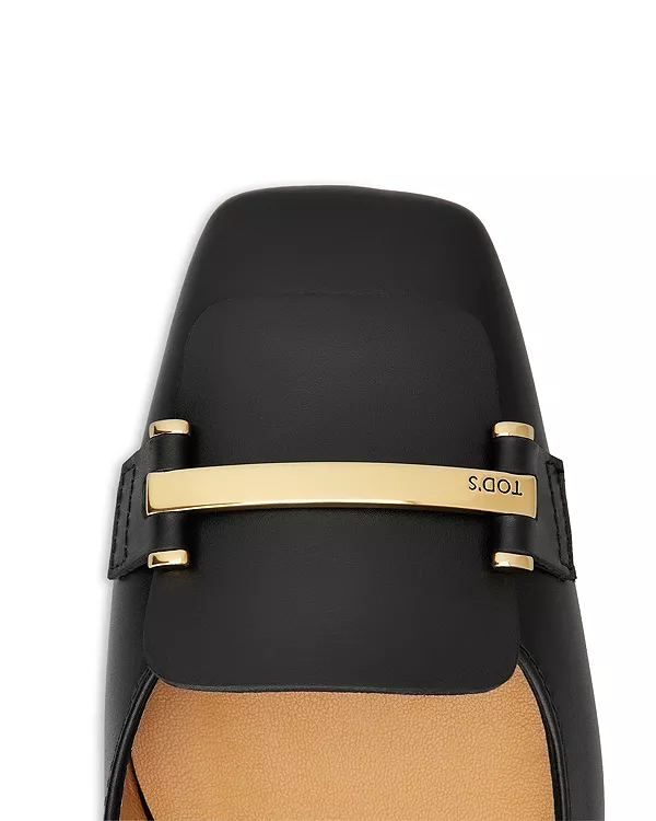 Женские туфли-лодочки с открытой пяткой Tod'S, черный — фото 3