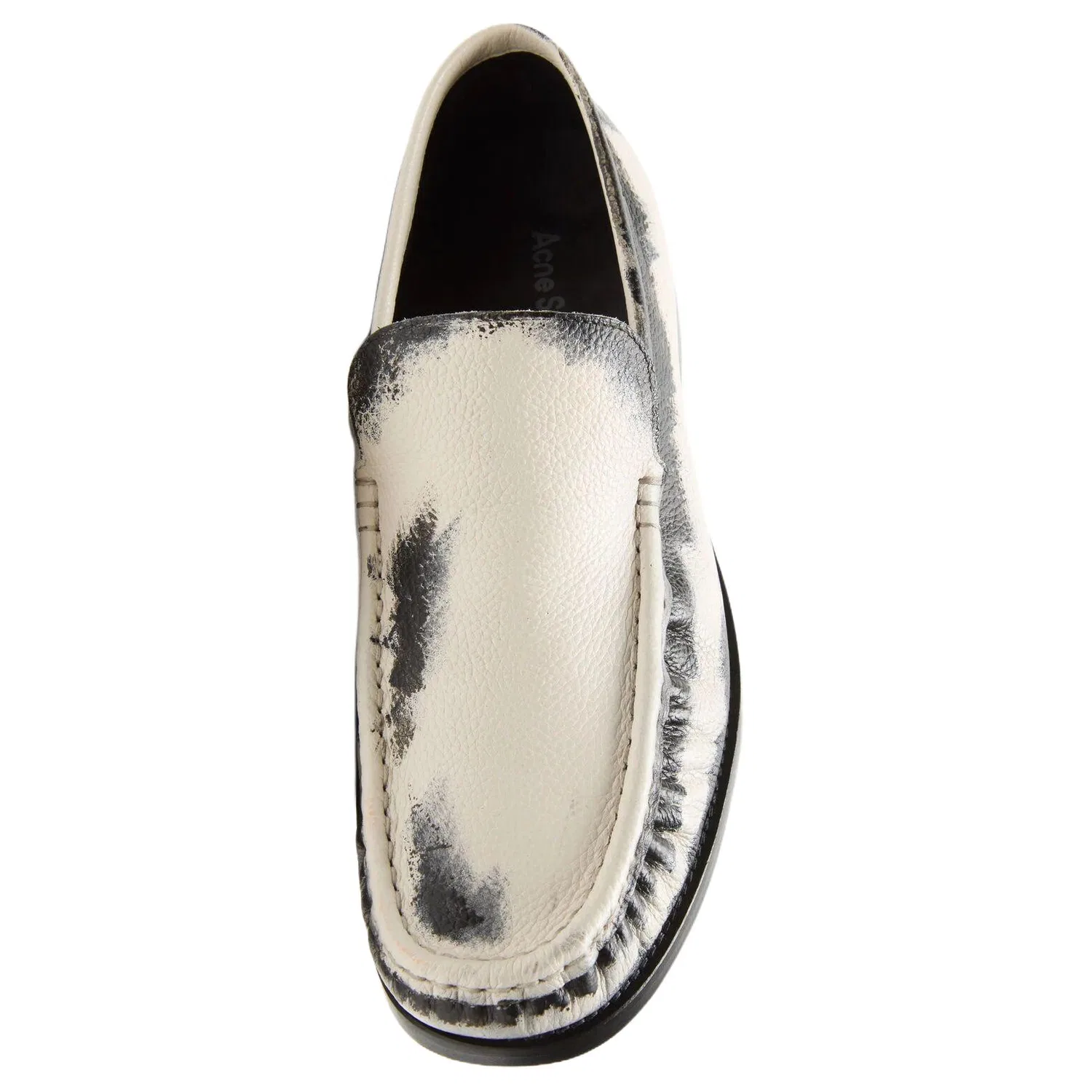 Acne Studios Casual Leather Shoes 3cm Men's Black White — фото 4
