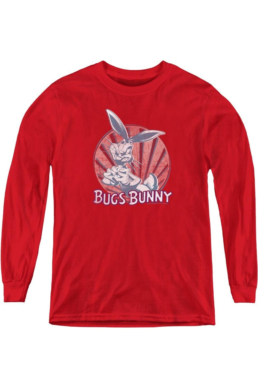 

Футболка с длинным рукавом Looney Tunes "Мечтай" для детей Gildan, красный