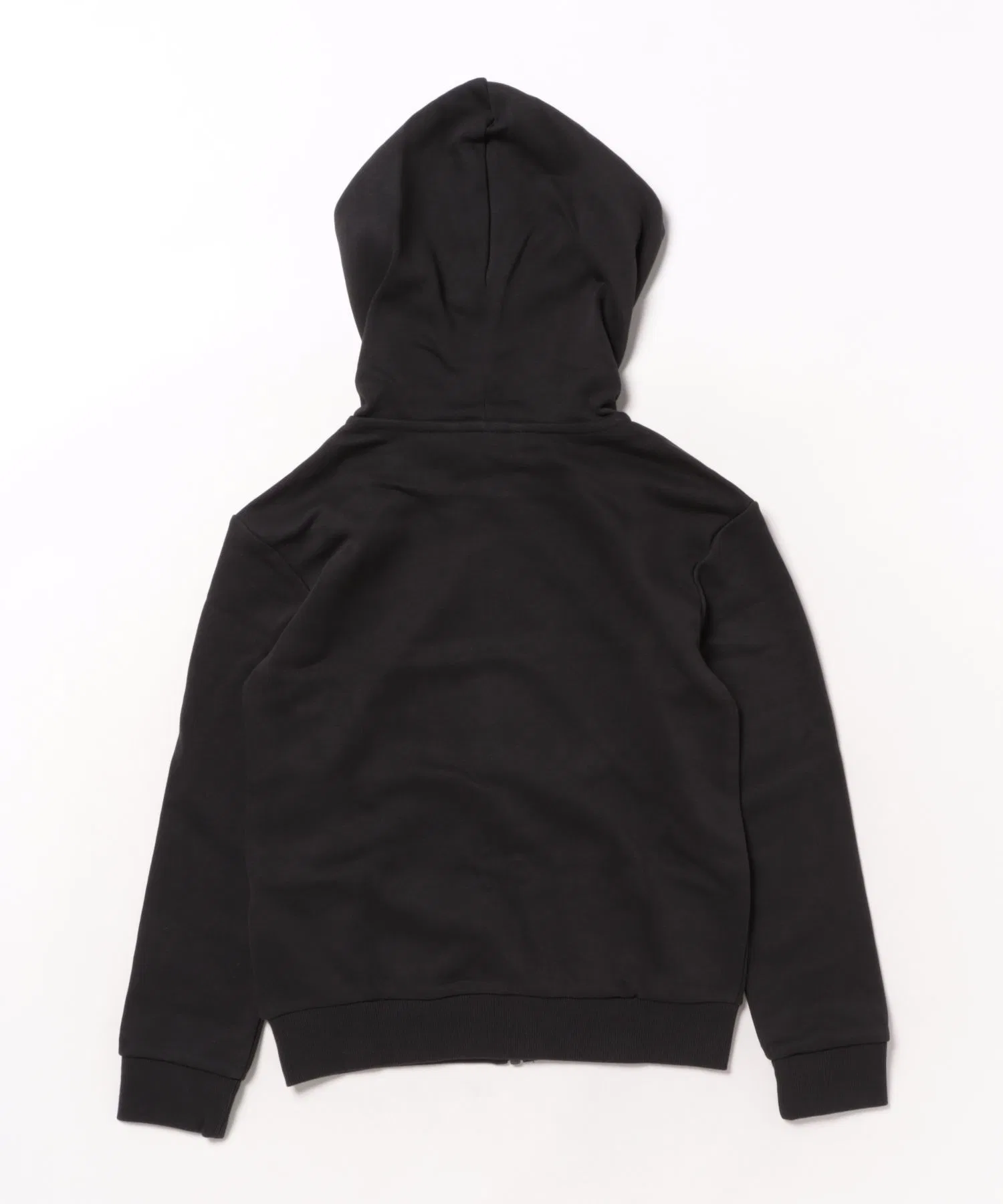 Толстовка adidas K ESS CLGT на молнии, модель JM1534, черно-белая. — фото 2