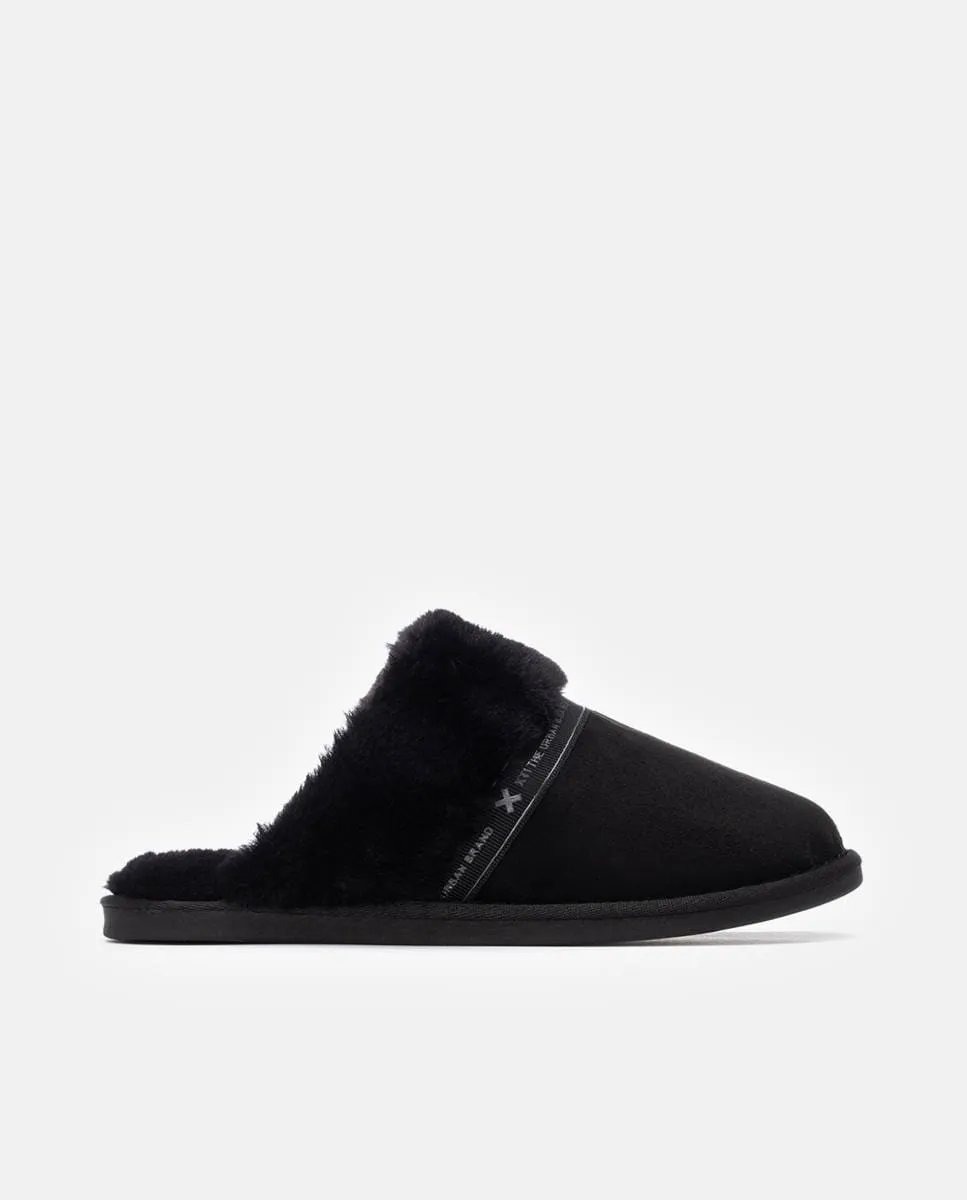 

Мужские домашние тапочки с открытым носком и резиновой подошвой Xti, черный