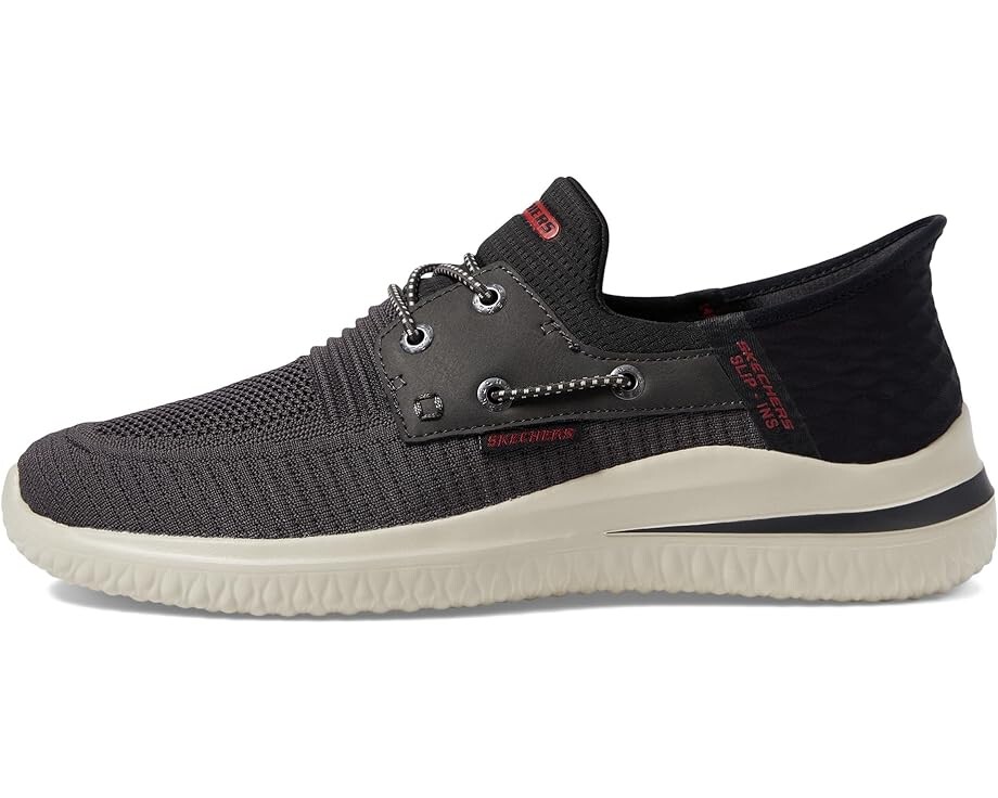 Кроссовки SKECHERS Delson 3.0 Roth Hands Free Slip-Ins, цвет Charcoal Black — фото 4