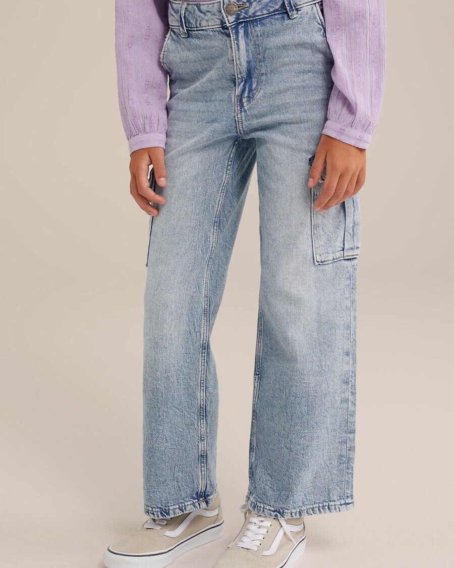 Джинсы WE Fashion Loose fit Jeans, светло-синий — фото 2