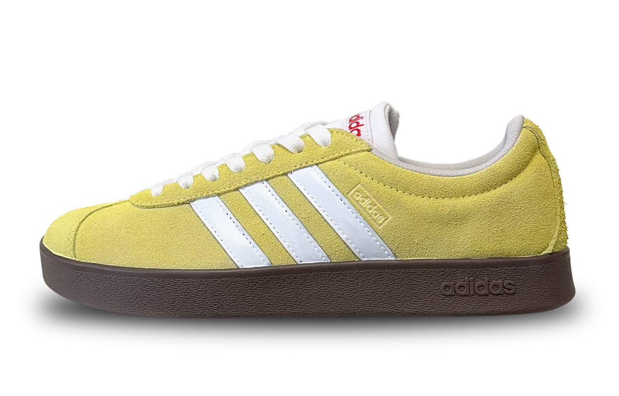 

Adidas Neo ВЛ Корт Лайфстайл устойчивые к истиранию лоу-топ скейтборд кроссовки унисекс желто-белые, цвет Yellow White