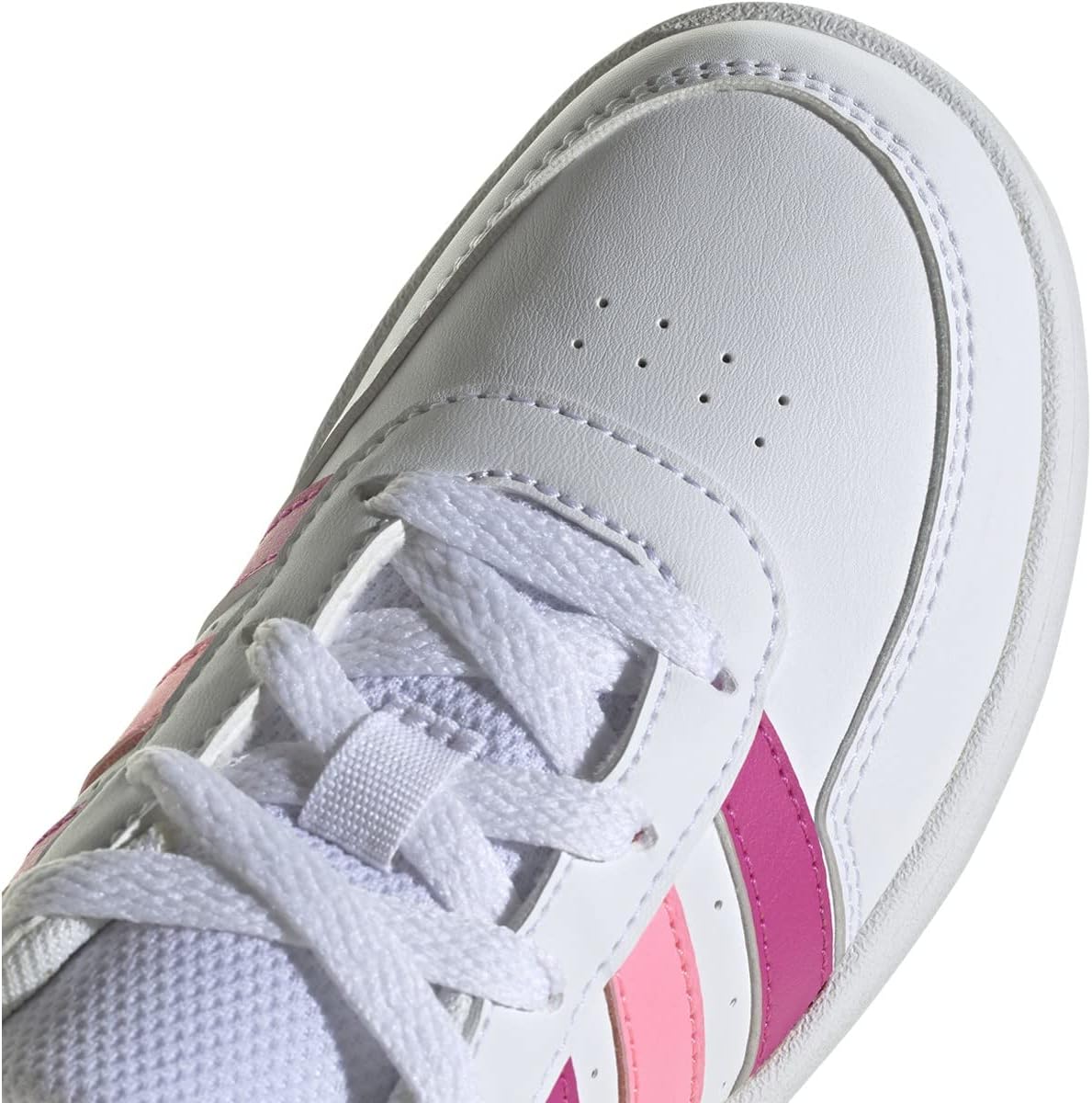 Теннисные кроссовки Adidas для детей и подростков, белый/розовый — фото 4