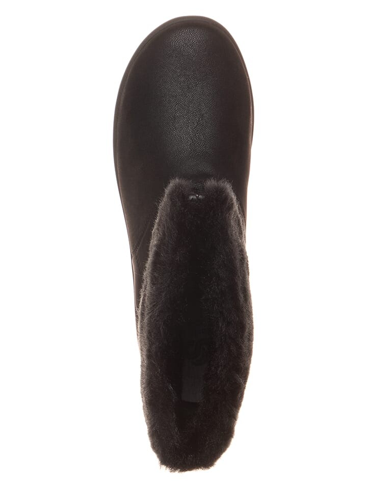 Полусапоги женские Clarks Cabrini Reef с меховой отделкой, черный — фото 4
