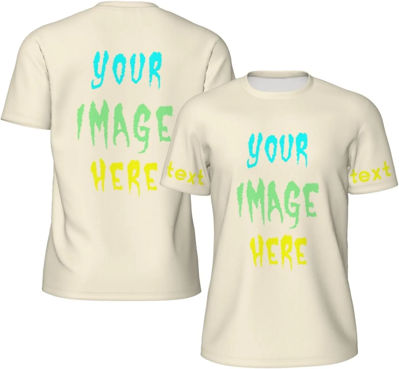 

Футболка Custom для мужчин с фото и текстом