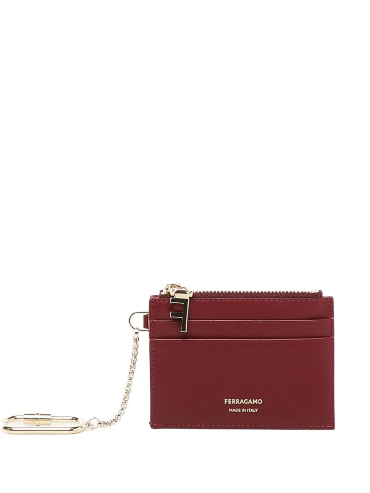 

Визитница Ferragamo на молнии, красный