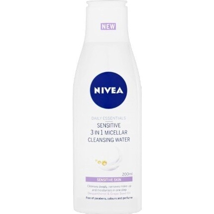 

Daily Essentials Sensitive мицеллярная очищающая вода 3 в 1, 200 мл, Nivea