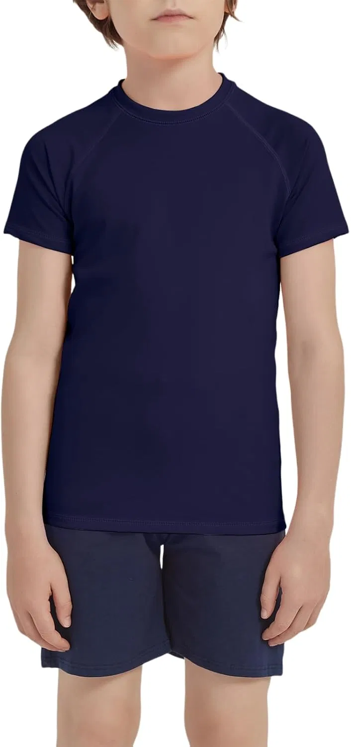 Детская футболка для плавания UPF 50+, Shouldin, Navy