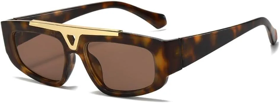 

Модные солнцезащитные очки-обтекатели для мужчин и женщин, винтажная оправа из металла, универсальный повседневный стиль, защита от ультрафиолета UV400 TYUVIVO, C2