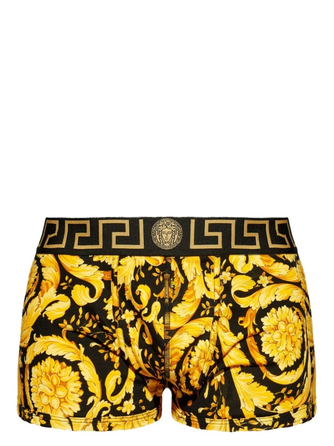 

Versace боксеры с принтом Barocco и отделкой Greca, желтый
