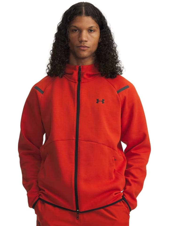

Under Armour Худи "Unstoppable HD Eu Fleece Full-Zip" оранжевого цвета
