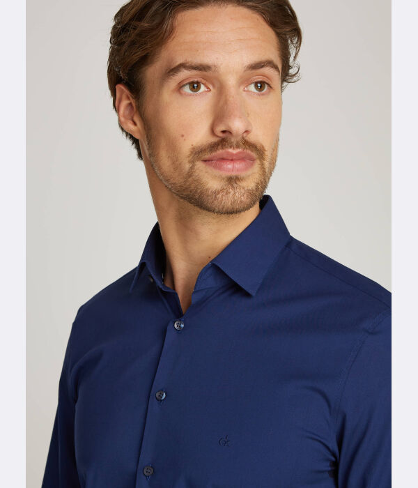 Рубашка Calvin Klein Slim Fit, синий — фото 3