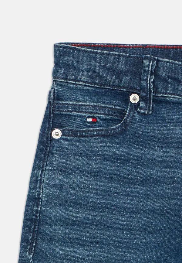 Выцветшие джинсы прямого кроя Tommy Hilfiger, Dark Blue Denim — фото 3