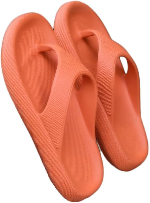 

Сандалии-флип-флопы JadeRich Cloud с толстой подошвой, мягкие шлепанцы с амортизирующей подошвой, противоскользящие для ванной комнаты, унисекс, оранжевый